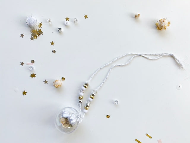 Kid Made Modern New Year’s Eve Jingly Party Necklace DIY