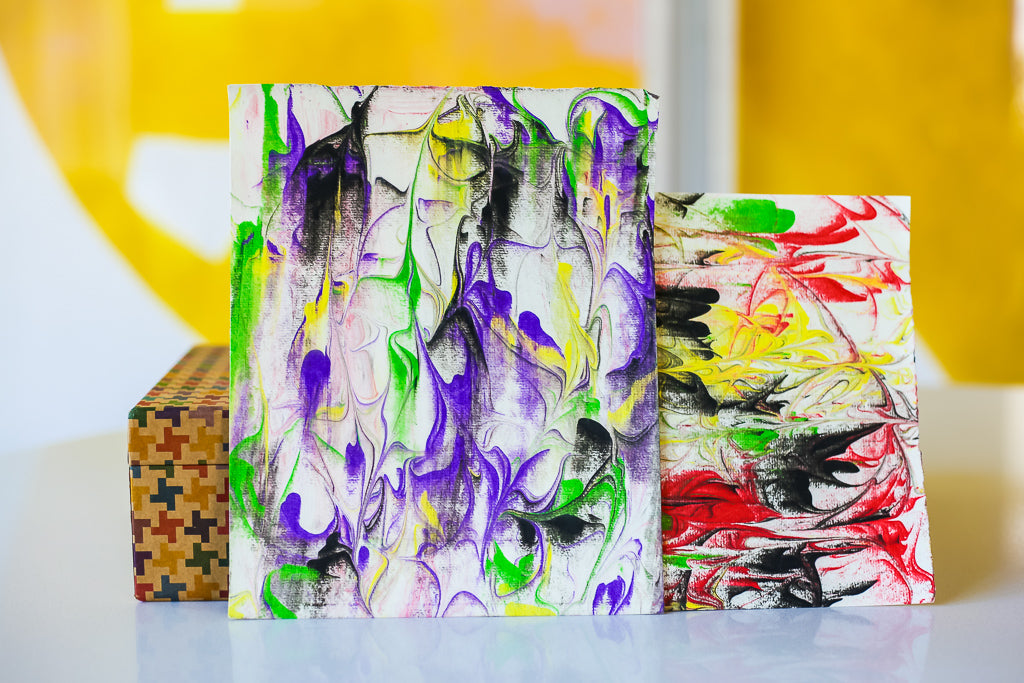 DIY Shaving Cream Marbled Paper Kid Made Modern