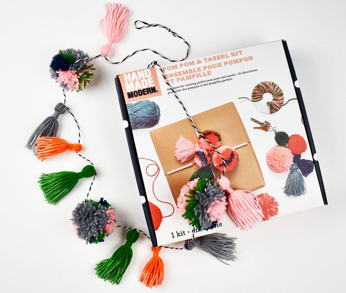 Rainbow Pom Pom Art Kits (Pack of 5) Craft Kits