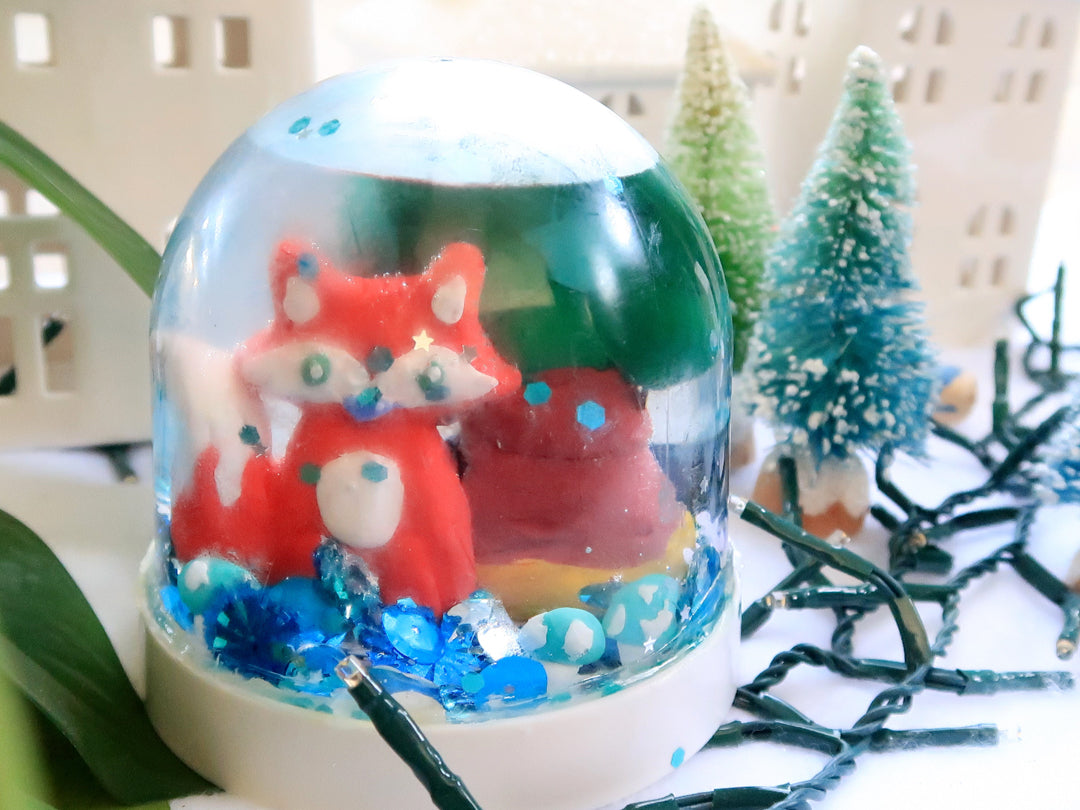 DIY Snow Globe - the easy way! - Messy Little Monster