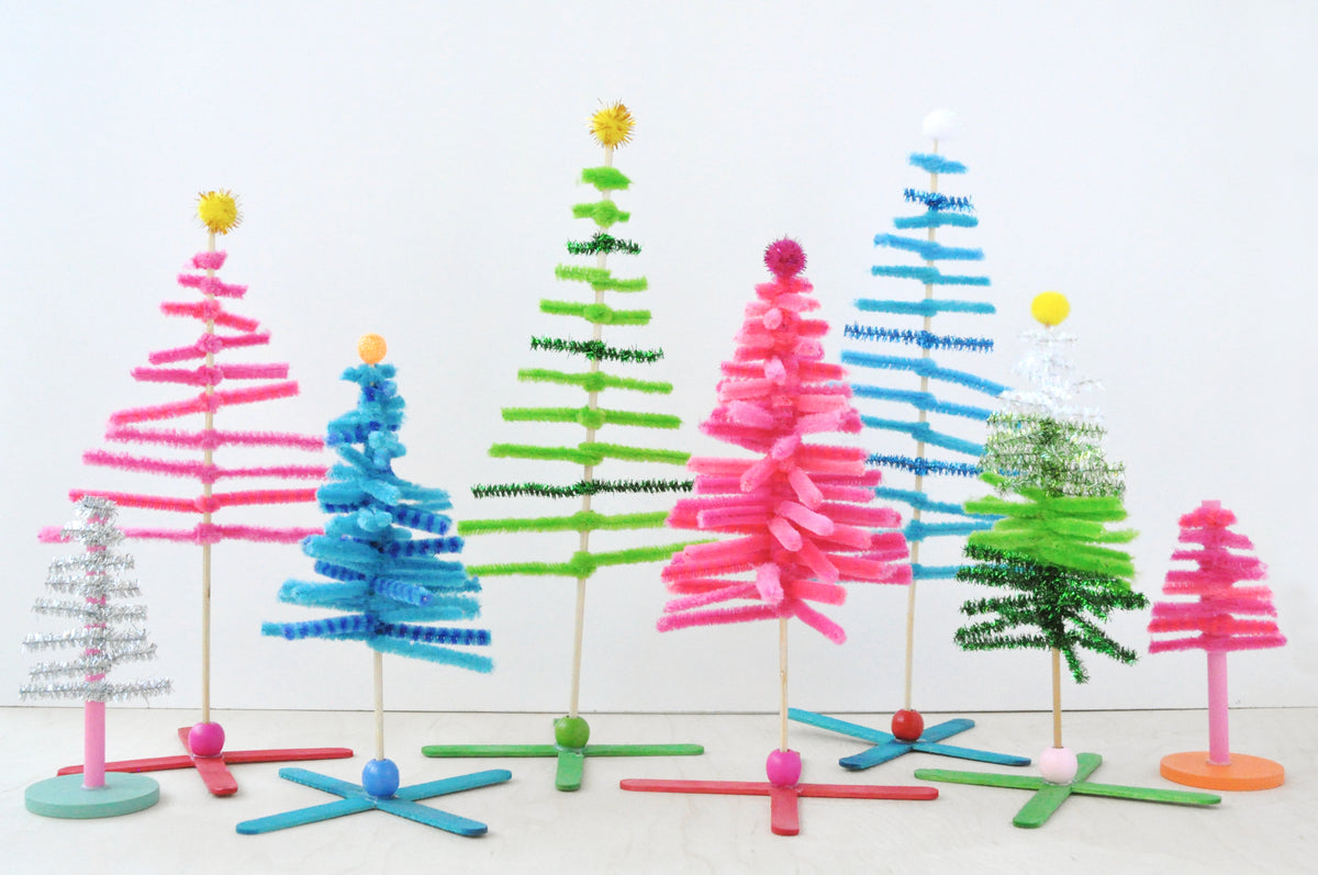 Christmas Tree Pipe Cleaner Craft - Julie Measures