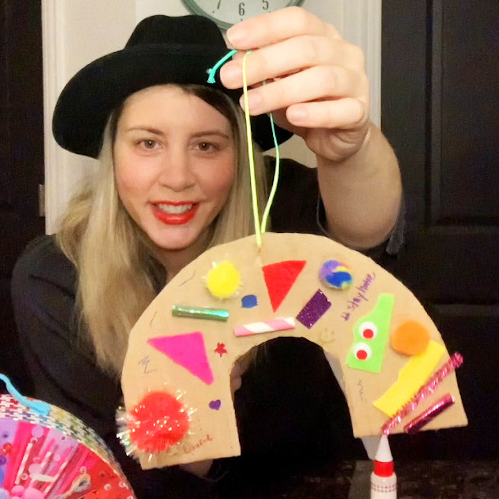 Cardboard Rainbow Craft Kid Made Modern