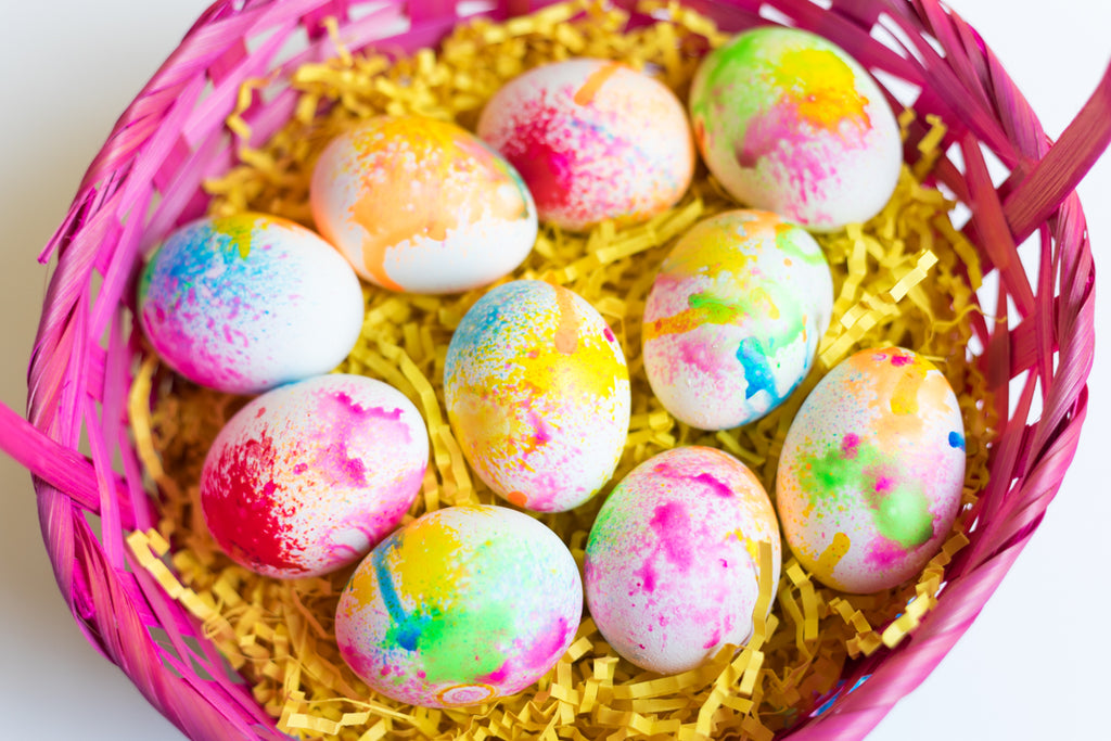 Easter Egg Spray Painting Project