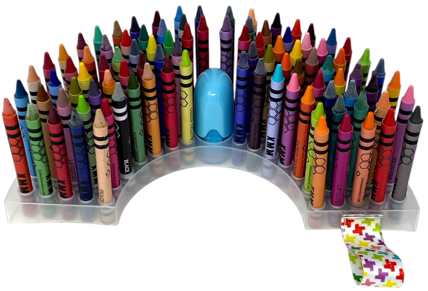 96 Count Crayons in Rainbow Storage Case