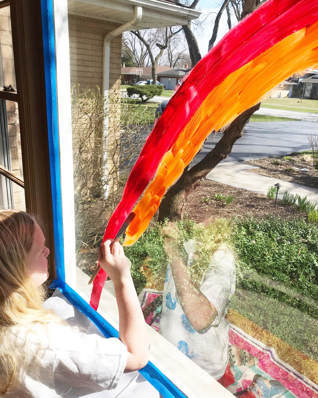 Window Art With Washable Paint