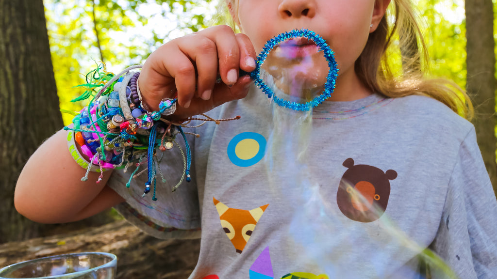 DIY Sparkle Bubble Wand Craft Activity for Kids
