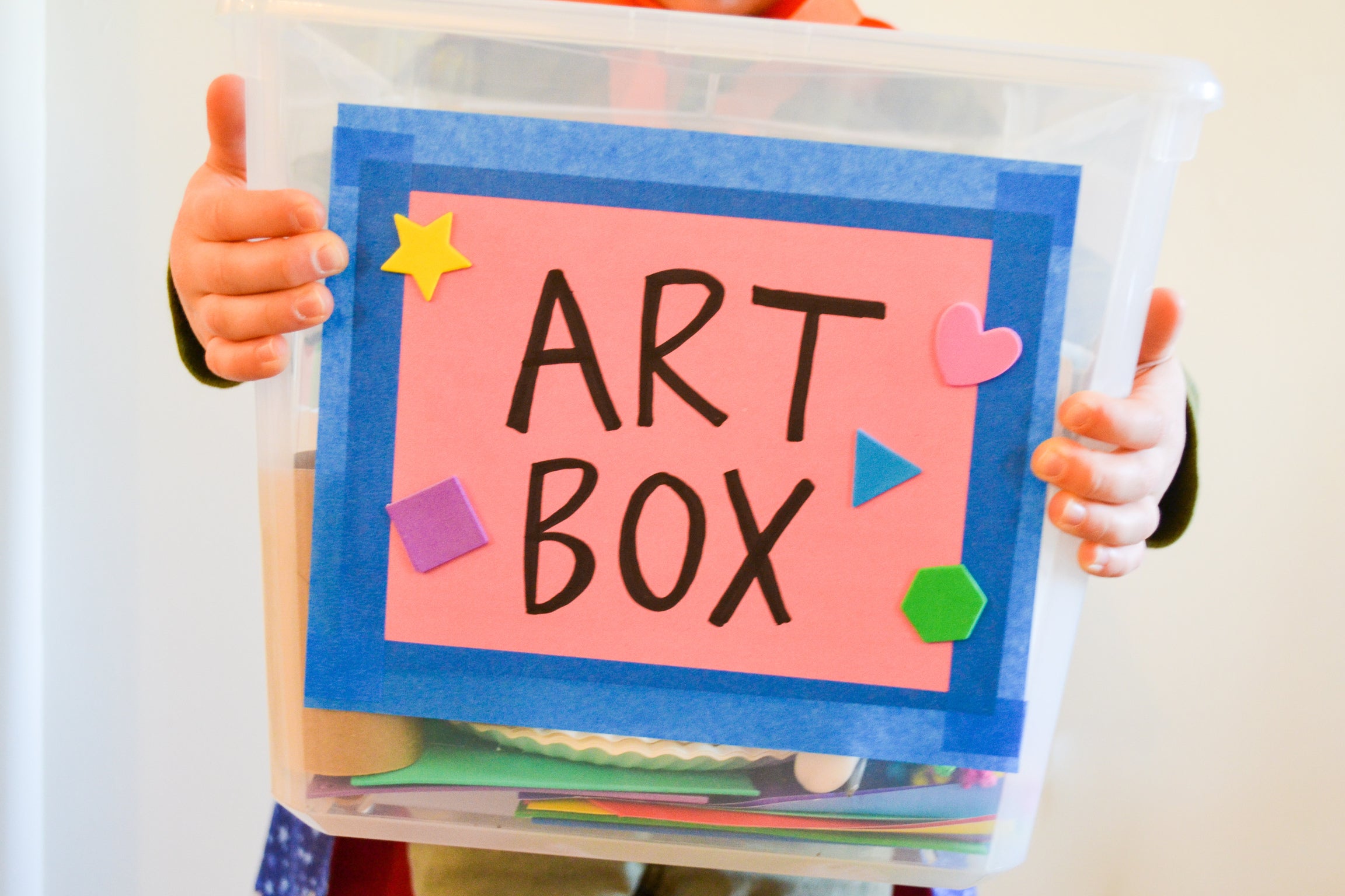 Art Using Boxes Make Your Own Art Box | Kid Made Modern