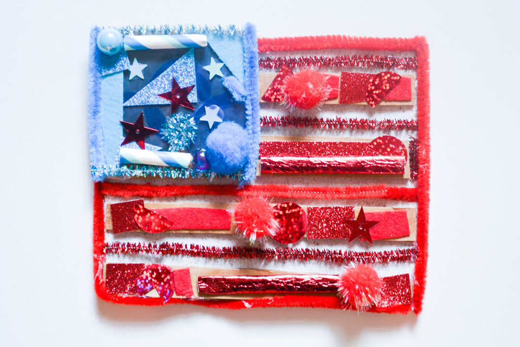 Kid Made Modern American Flag Collage