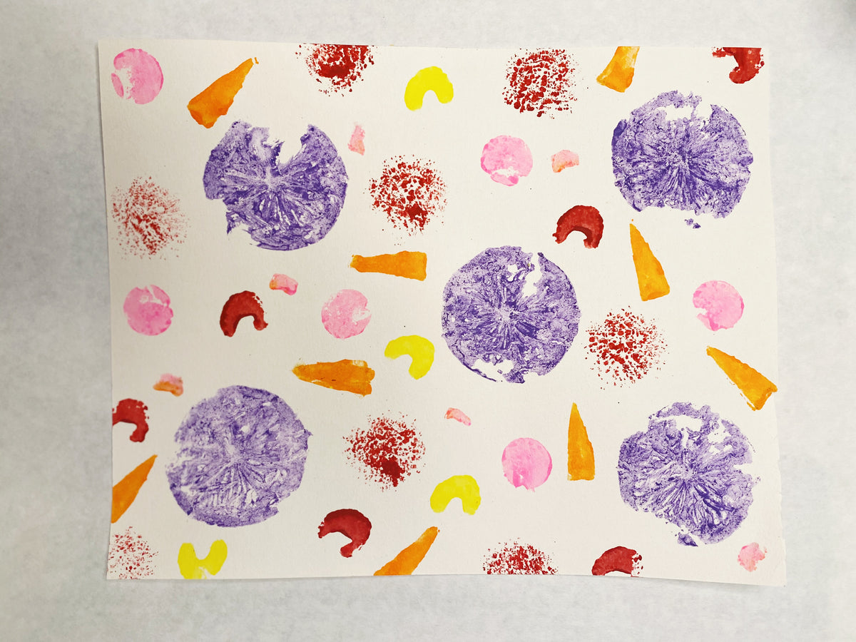 Block Printing with Fruits and Vegetables | Kid Made Modern