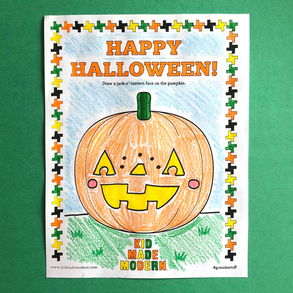 Free Halloween Jack-o-lantern Coloring Page