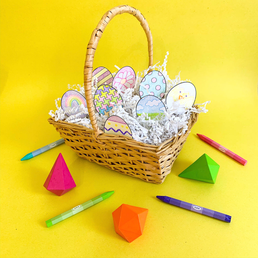 Color Your Own Easter Eggs Free Printable
