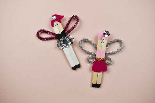 Craft Stick Fairies DIY 