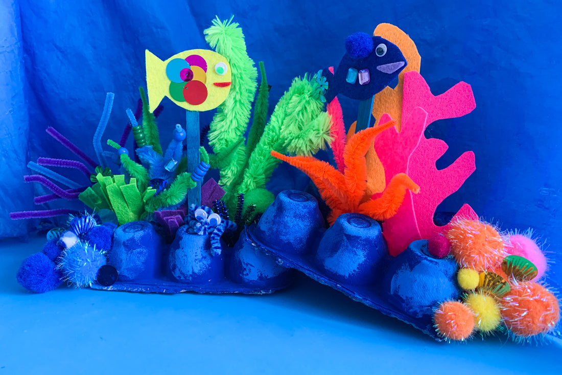 DIY Egg Carton Coral Reef