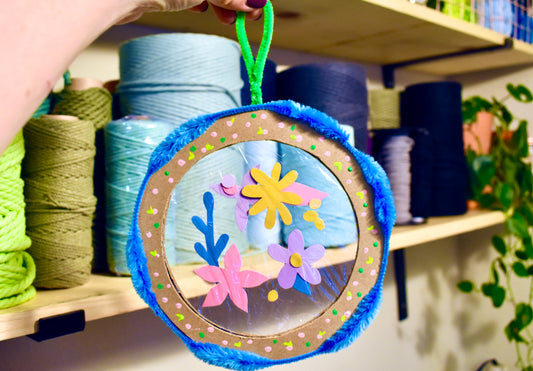 Spring Paper Flower Hanging DIY