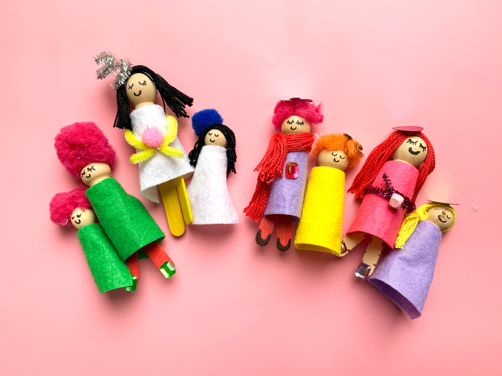 Mommy and Me Peg Dolls