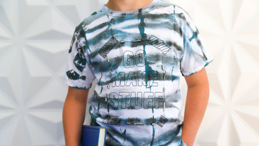 Embellished Shibori T-shirt DIY