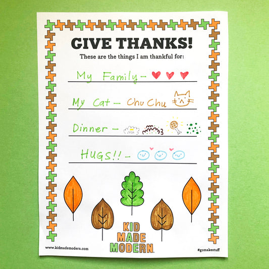 Give Thanks Free Printable