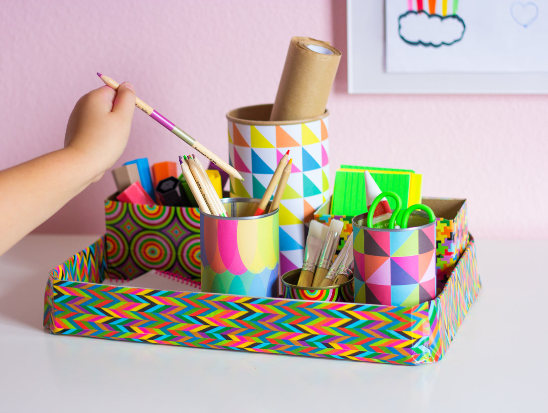 Recycled Desk Organizer