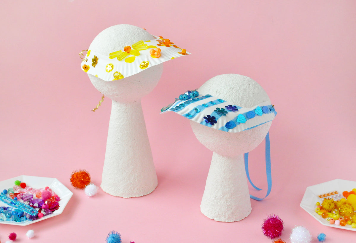 Paper Plate Visors DIY Kid Made Modern