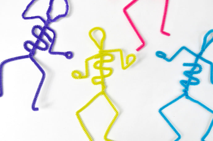 Pipe Cleaner Skeletons