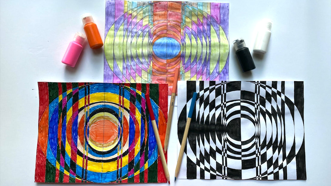 Art Lesson: Op Art With M J Kocovski