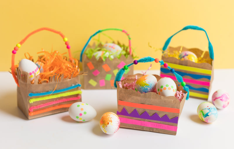 Kid Made Modern Paper Bag easter basket DIY