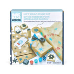 Handmade Modern Gift Wrap Stamp Kit Box