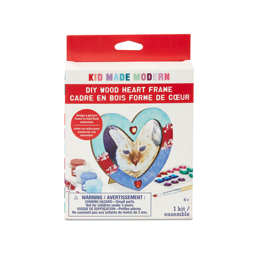 Kid Made Modern DIY Wood Heart Frame Back Side