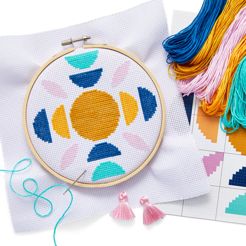 Kid Made Modern Geo Pattern Cross Stitch