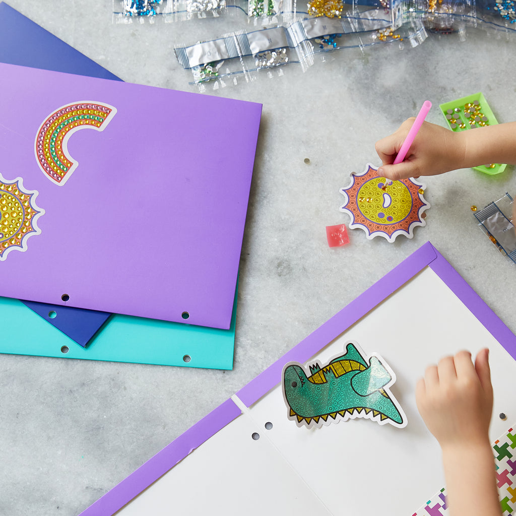 Kid Made Modern Folder and Gem Sticker Kit