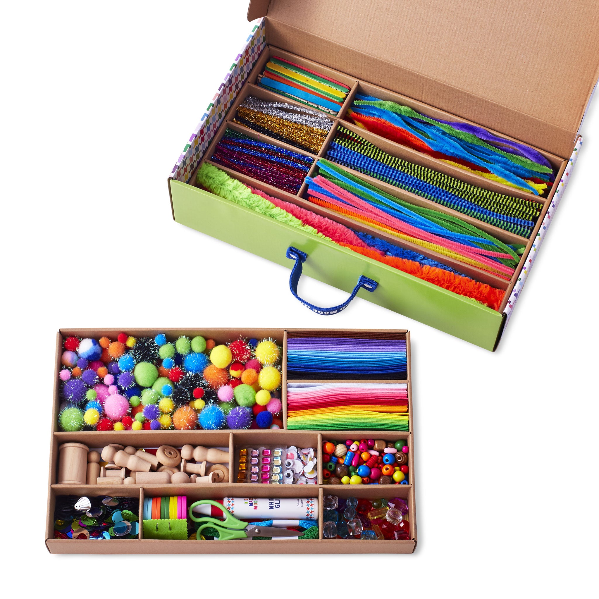 Great Choice Products Arts And Crafts Vault - 1800+ Piece Craft Supplies  Kit Library In A Box For Kids Ages 8 9 10 11 & 12 Year Old Girls & Bo…