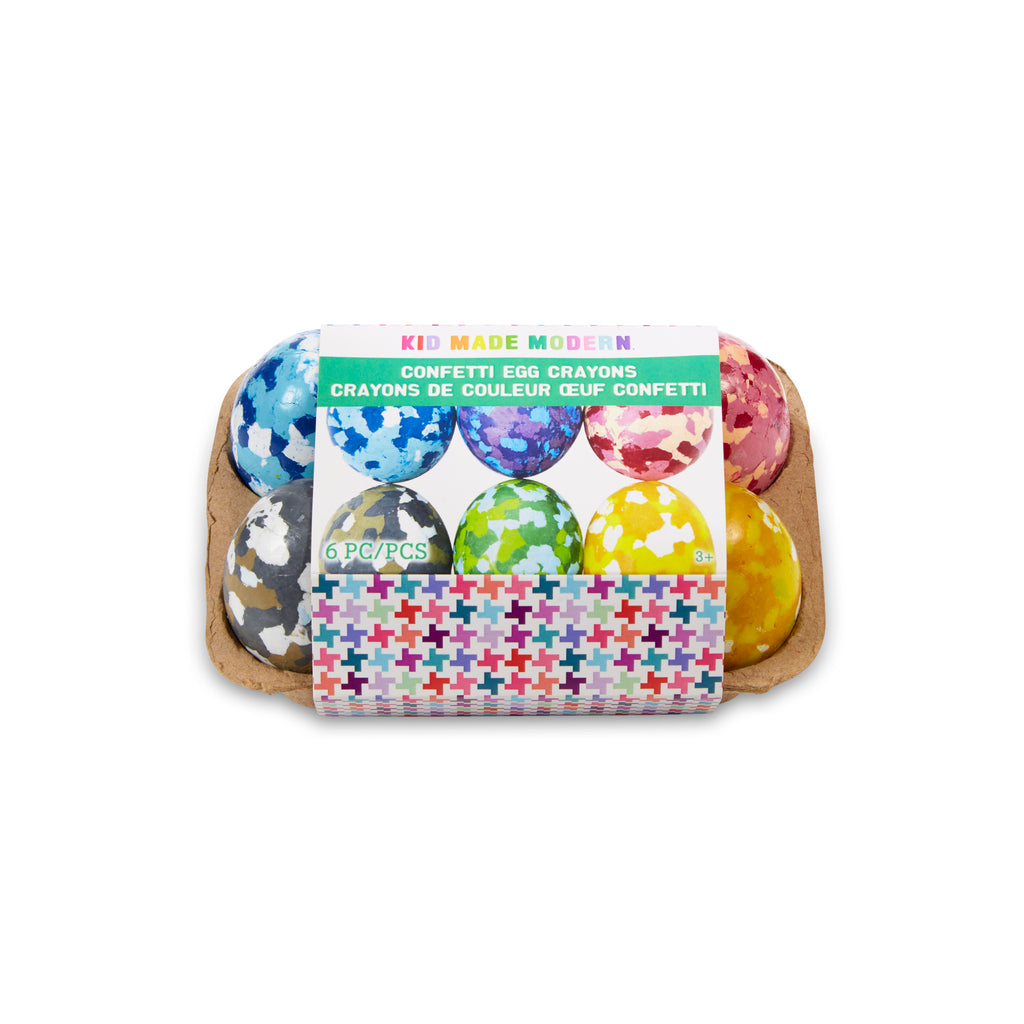 Kid Made Modern Confetti Egg Crayons (Set of 6) Product Photo